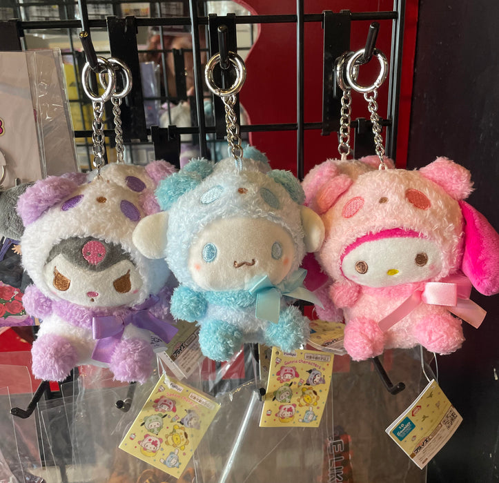 Sanrio & Friends, Plush Keychain (Kuromi, Cinnamoroll, Melody)