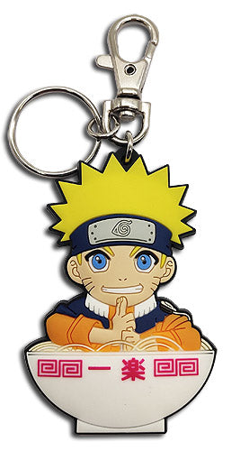 Naruto in Ramen Bowl PVC Keychain
