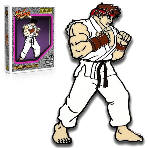 Street Fighter, Ryu, Augmented Reality Enamel Pin