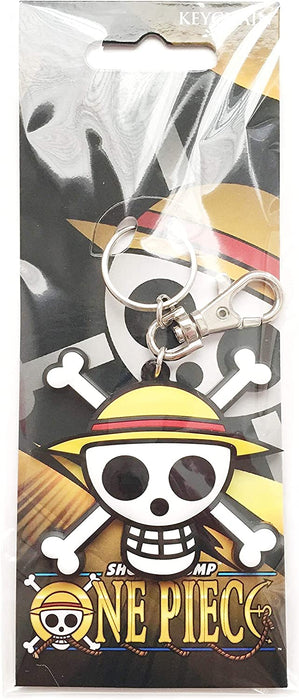 One Piece, Luffy's Straw Hat Jolly Roger, Skull PVC Keychain