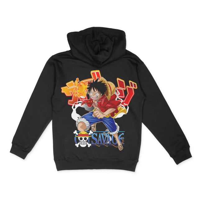 GTSVG x One Piece, Monkey D. Luffy Hooded Pullover, Hoodie
