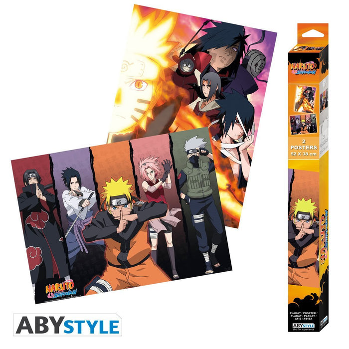 Naruto Shippuden, Group Poster Set, 2-Pack